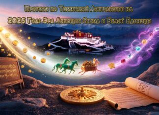 Прогноз по Тибетской Астрологии на 2026 Год: Эра Летящих Звезд и Белой Единицы